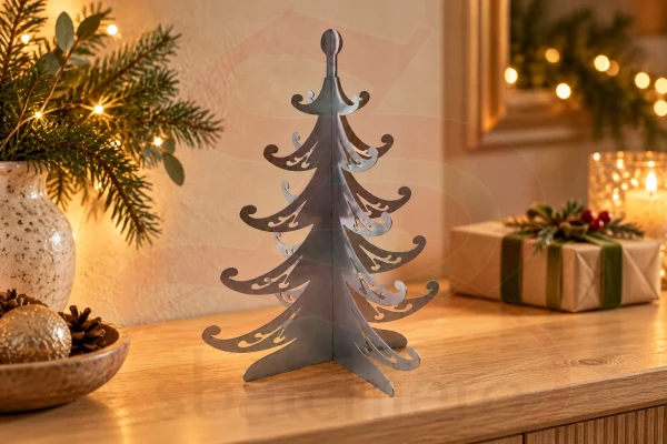 ALBERO NATALE TAVOLO AURORA SATINATO