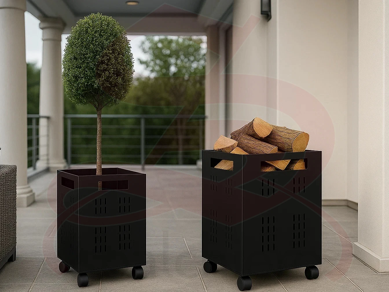 CASSETTA LEGNA PICCOLA 37 cm.