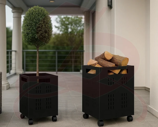 CASSETTA LEGNA PICCOLA 37 cm.