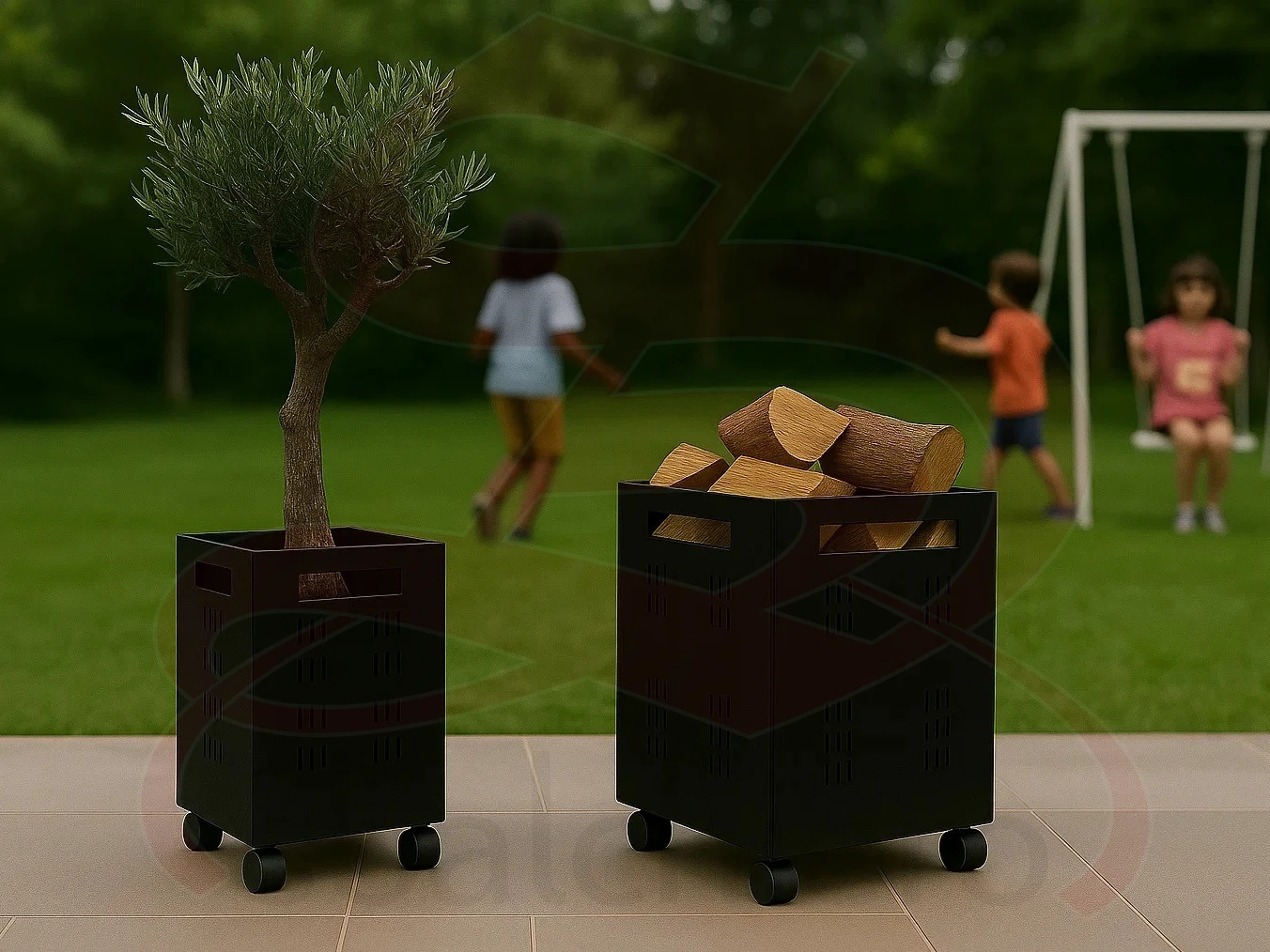 CASSETTA LEGNA PICCOLA 37 cm.