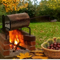 ROTATING CHESTNUT ROASTING PAN MAXI