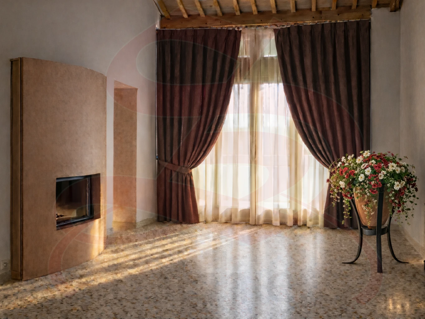 WROUGHT IRON AMPHORA HOLDER 21068