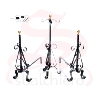 PORTAATTREZZI FERRO BATTUTO GIGANTI H90 cm.