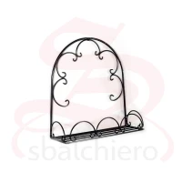 PORTAVASO FERRO BATTUTO A MURO CON ARCO