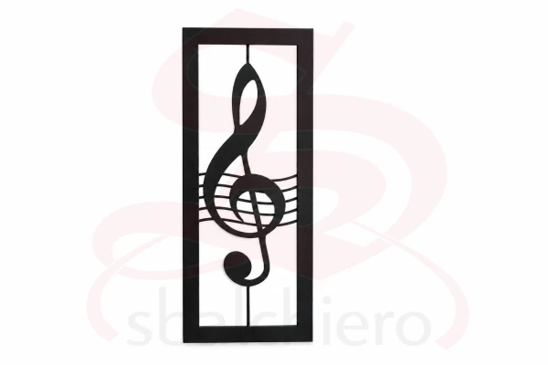 QUADRO CHIAVE DI VIOLINO IN METALLO-ARMONIA 65