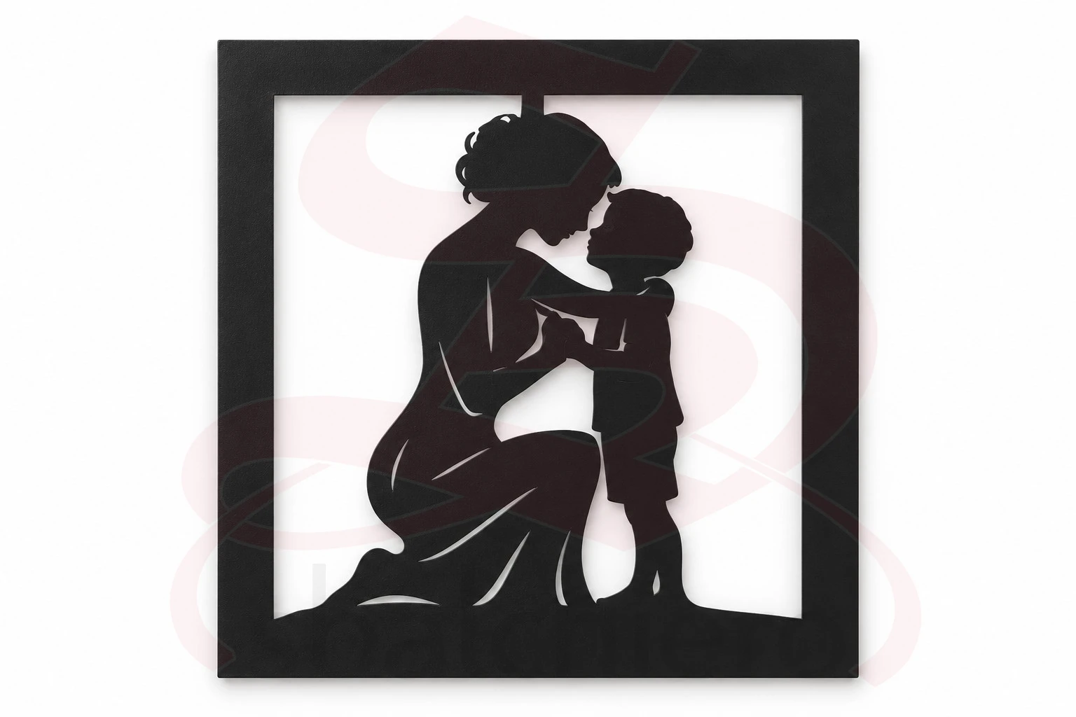 QUADRO MATERNITA' IN METALLO - MAMMA E BAMBINO 40