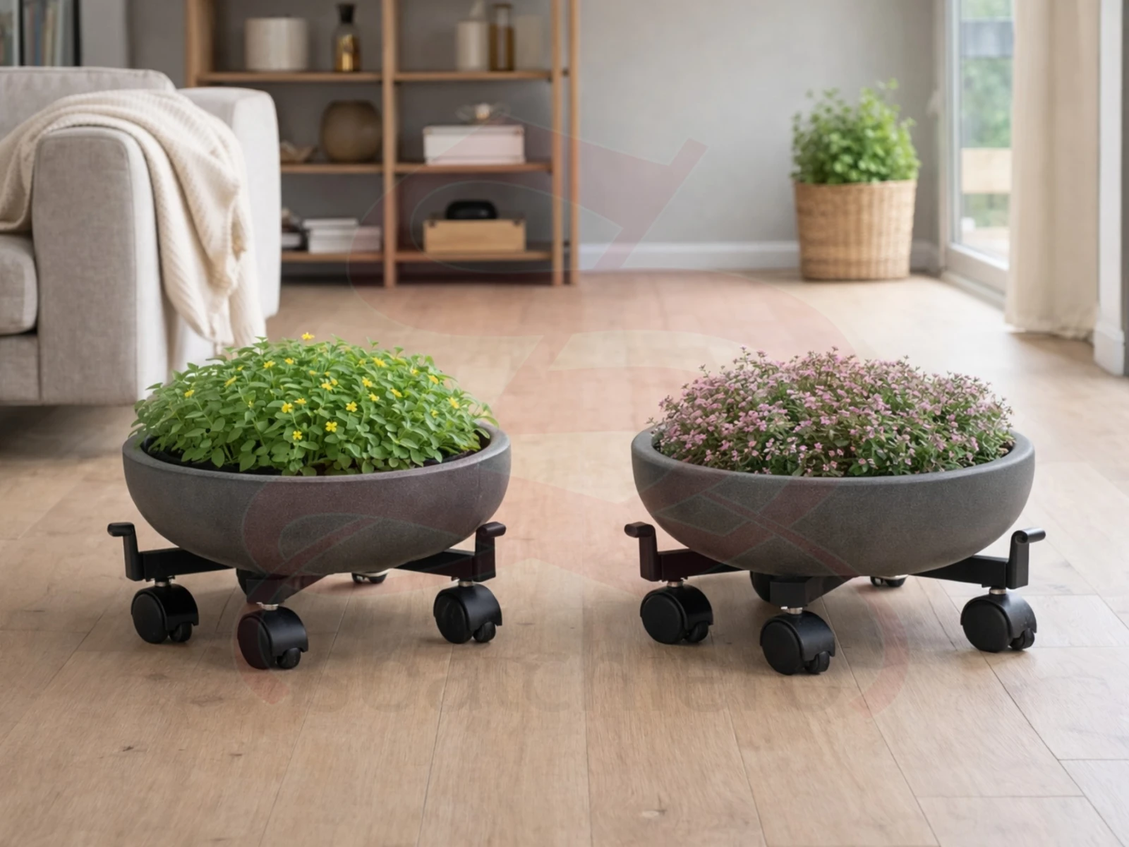 SOTTOVASO REGOLABILE CON RUOTE