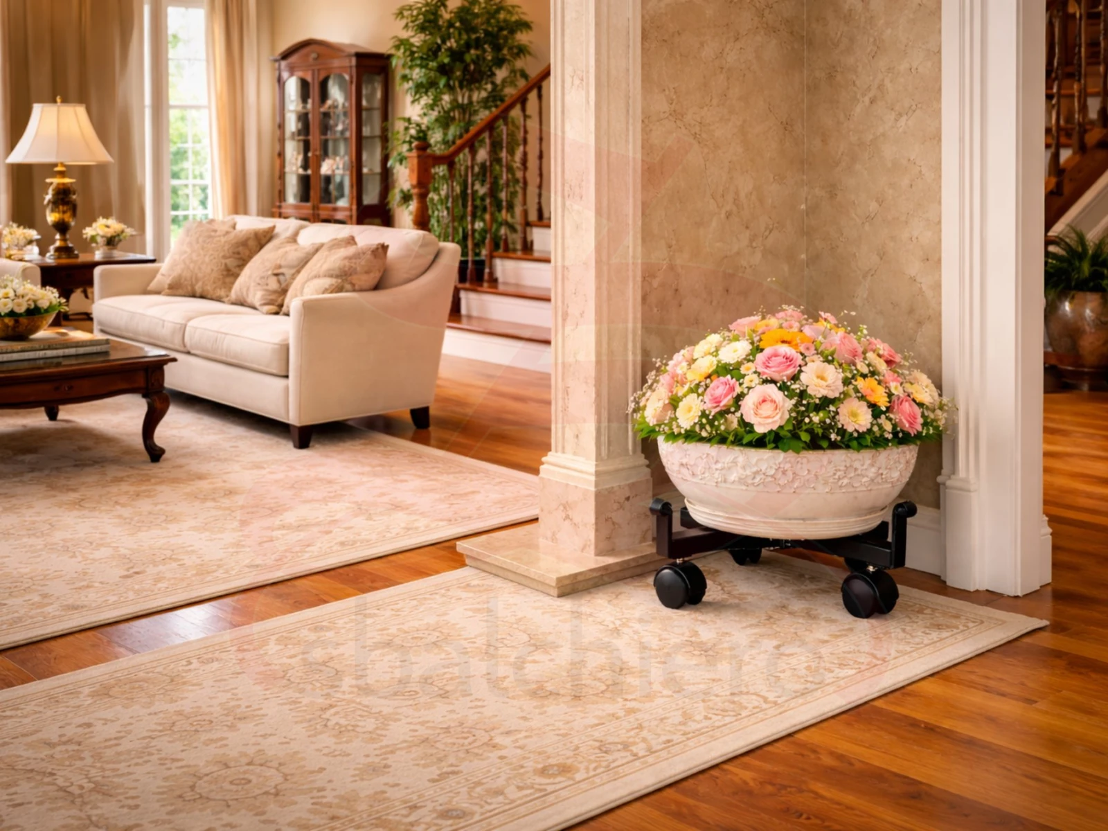 SOTTOVASO REGOLABILE CON RUOTE