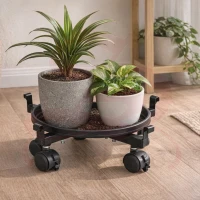 ADJUSTABLE SAUCER WITH ANTI-SCRATCH WHEELS